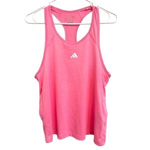 2/$15 Adidas - Aeroready Pink Racerback Athletic Workout Tank Top Size Small